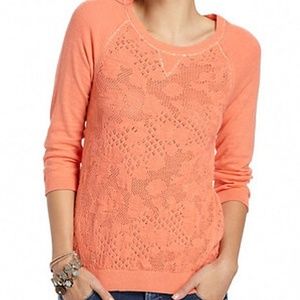 Anthropologie Empyren Pointelle Sweater